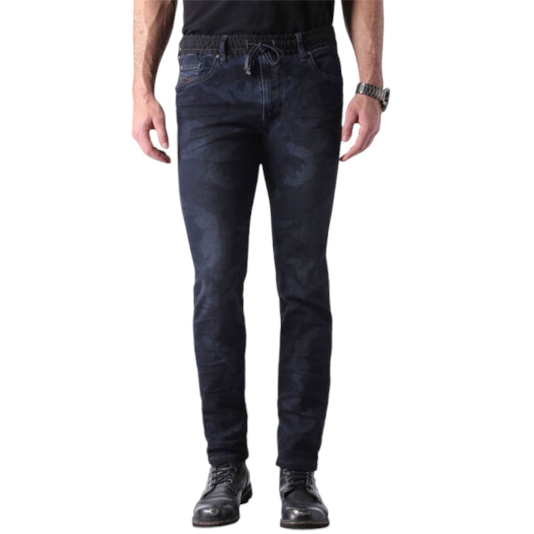 DIESEL WAYKEE NE 0673S Mens Denim Sweat Jogg Jeans Slim Fit Skinny Trouser Italy