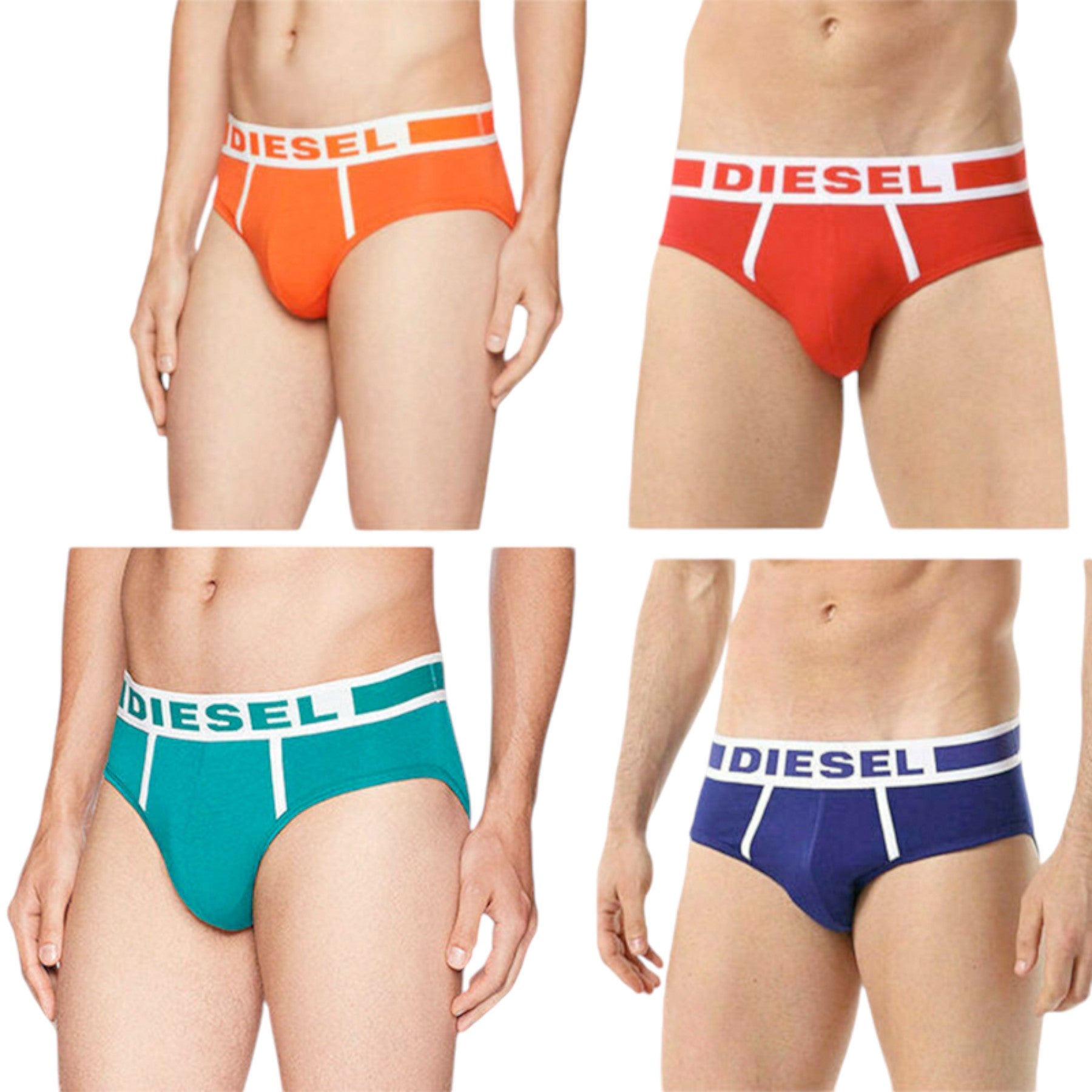 DIESEL FRESH and BRIGHT Mens Comfy Briefs Cotton Modal 1x Pack Underwear Trunks