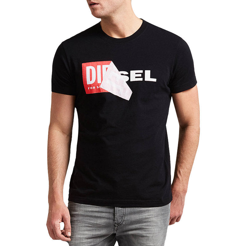 DIESEL T DIEGO QA Mens T Shirt Short Sleeve Crew Neck Slim Fit Casual Cotton Tee