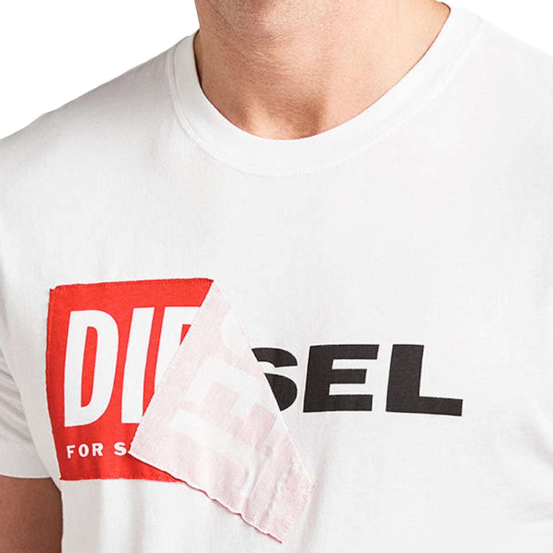 DIESEL T DIEGO QA Mens T Shirt Short Sleeve Crew Neck Slim Fit Casual Cotton Tee