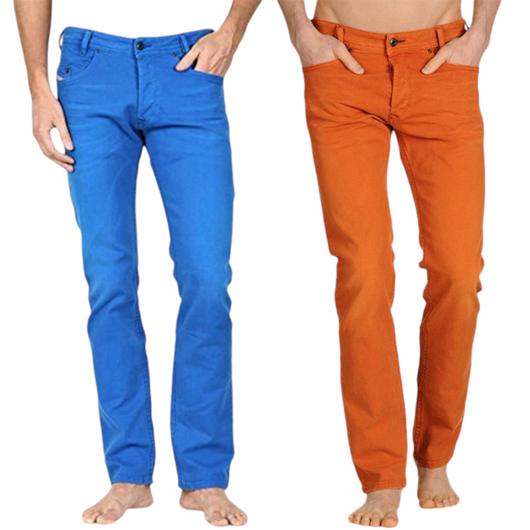 DIESEL IAKOP 0111D Mens Jeans Regular Slim Fit Cotton Stretch Casual Denim Pants
