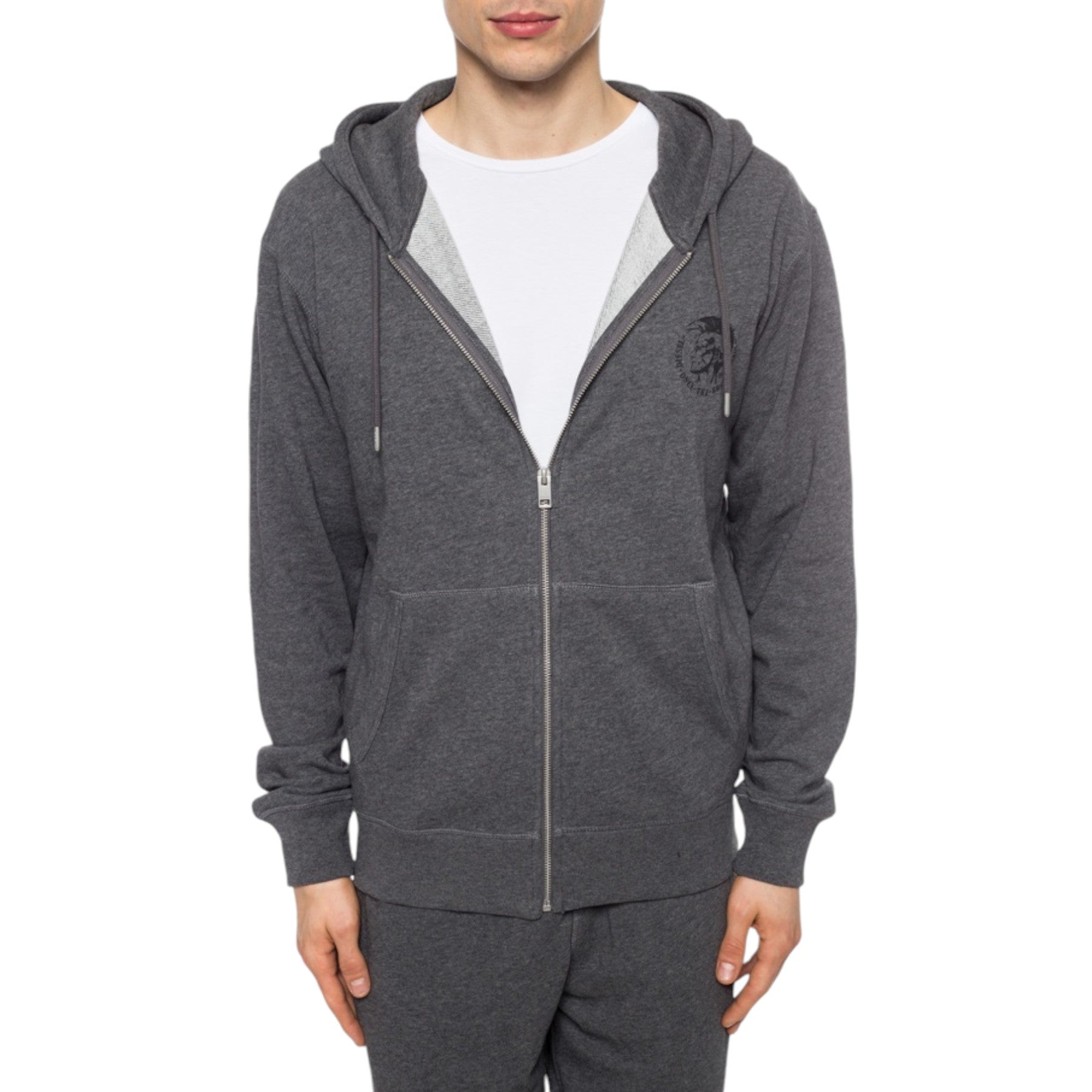 DIESEL BRANDON Mens Hoodie Mohawk Lounge wear Full Zip Casual Sweatshirts Hood