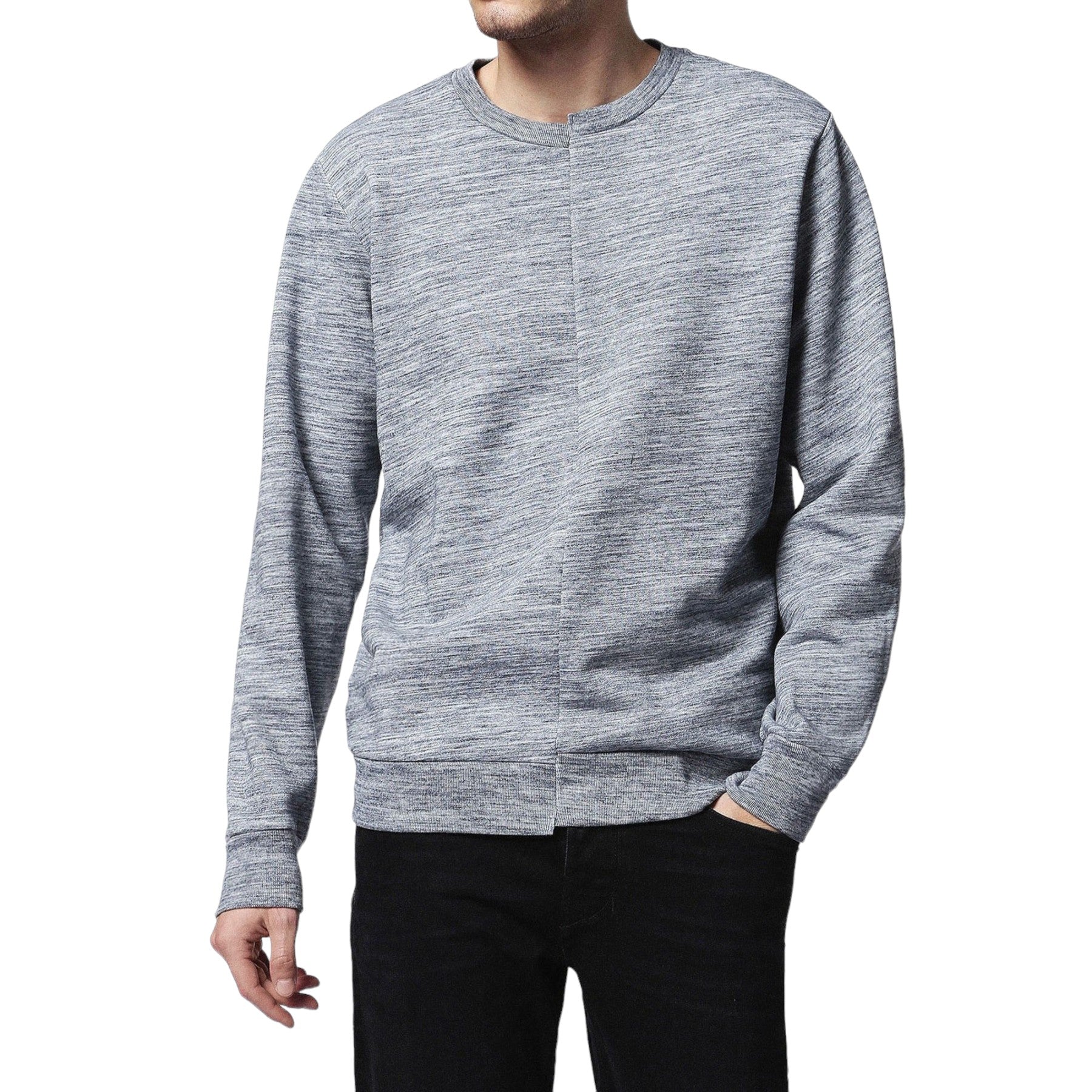 DIESEL S SHINS Mens Pullover Sweatshirt Regular Fit Casual Long Sleeves Outwear
