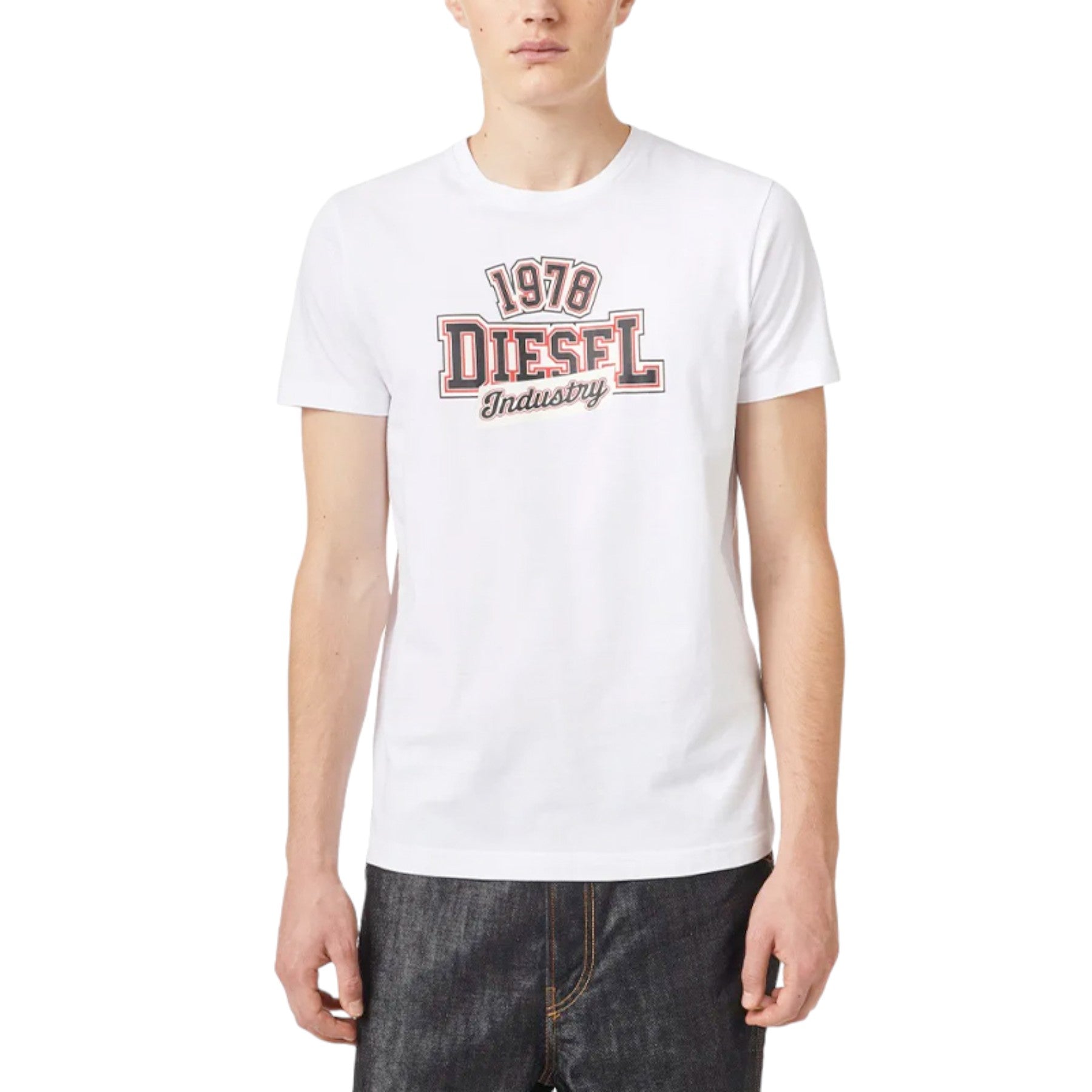 DIESEL T DIEGOS K26 Mens T Shirts Crew Neck Short Sleeve Casual White Summer Tee