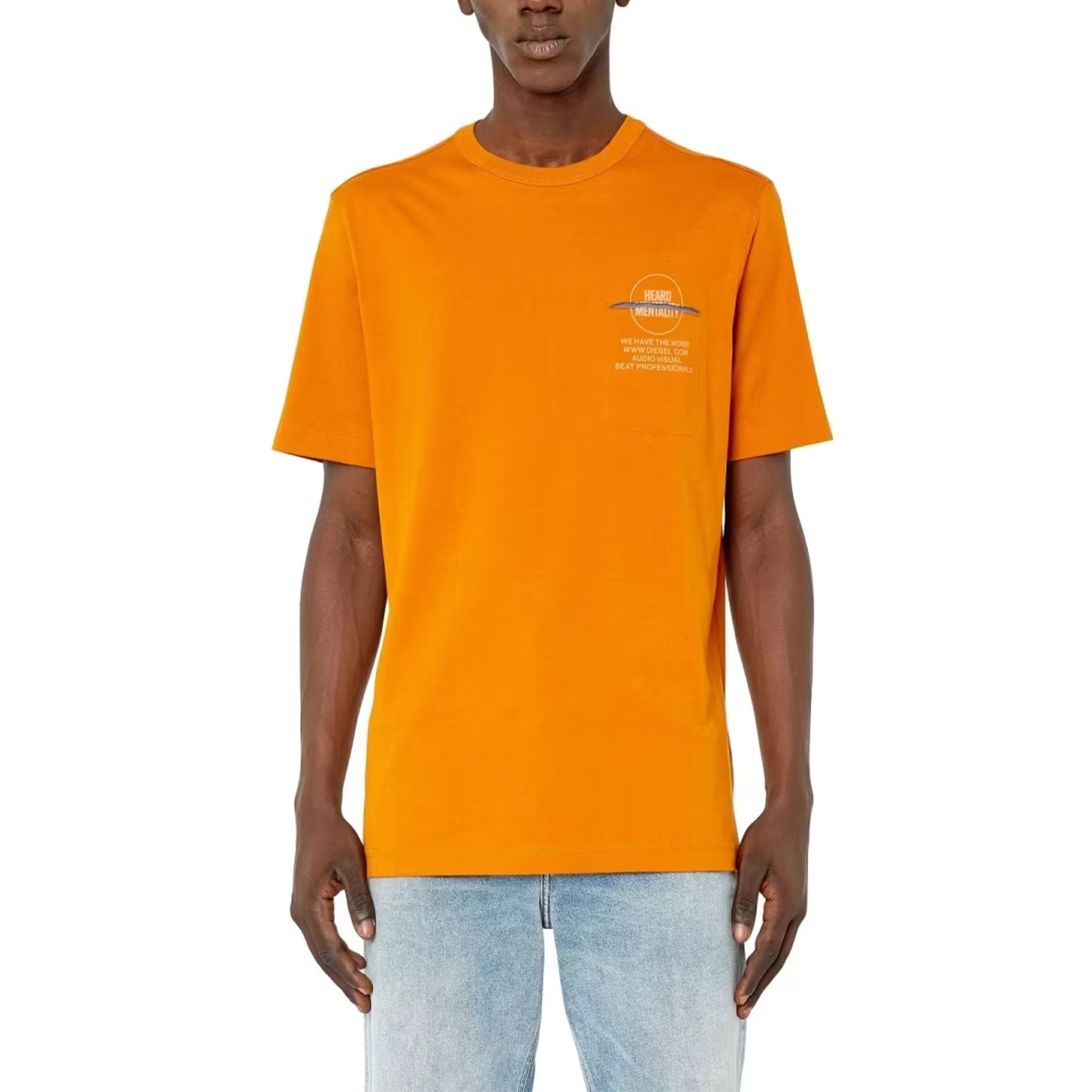 DIESEL T POUCH Mens T Shirts Crew Neck Short Sleeve Casual Summer Cotton Tee XL