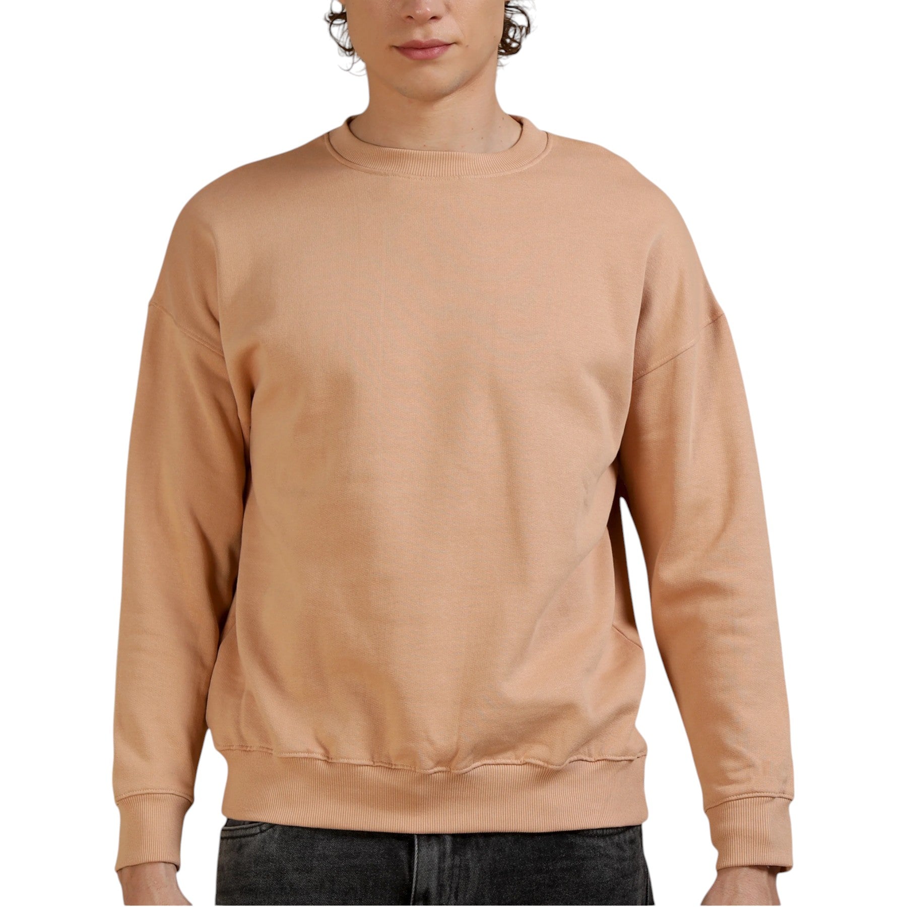DIESEL F LYM 0NQAZ Mens Crew Neck Sweatshirt Pullover Cotton Jumper Casual Top