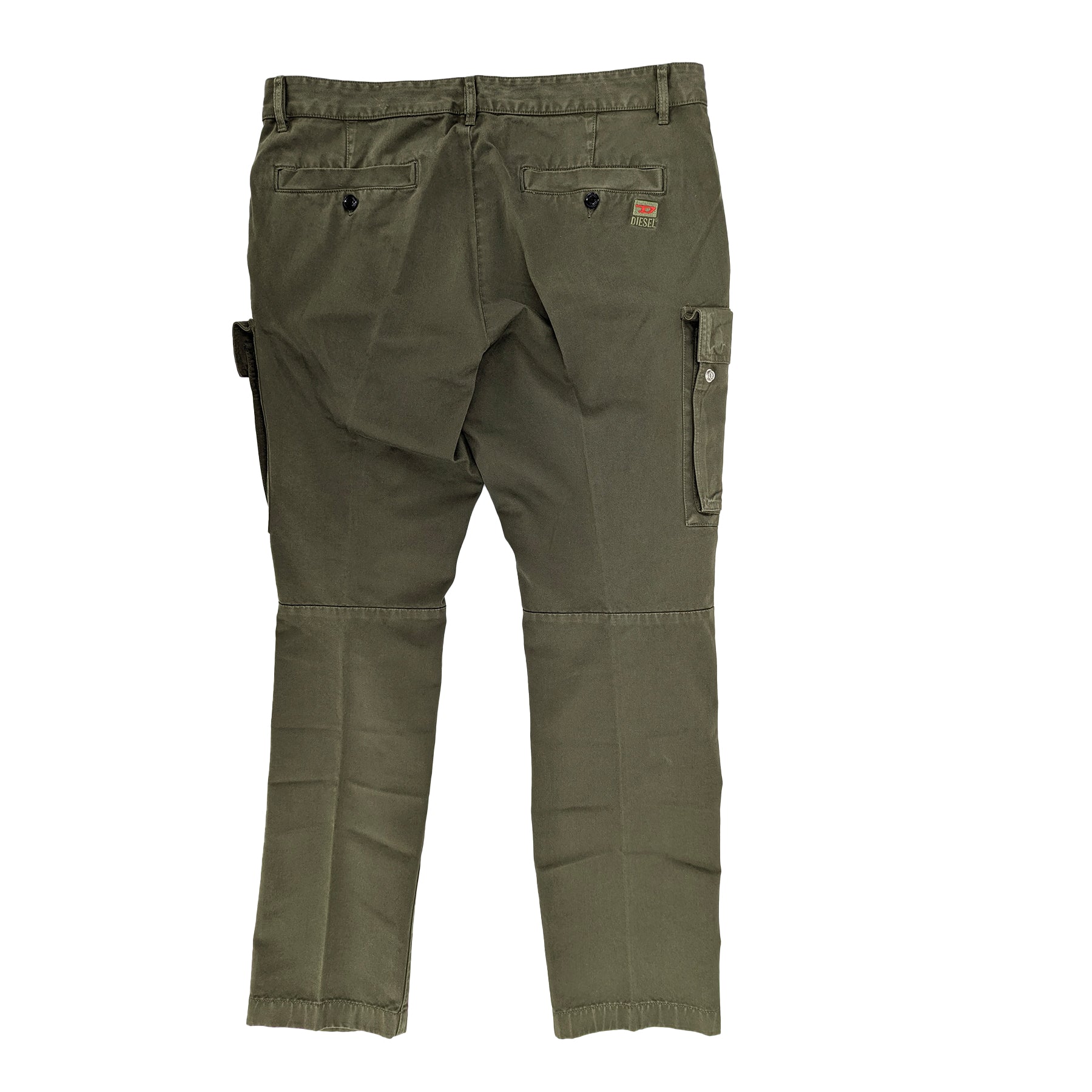 DIESEL P-COR A10372 Mens Cargo Trousers Regular Fit Tapered Leg Cotton Pant W36