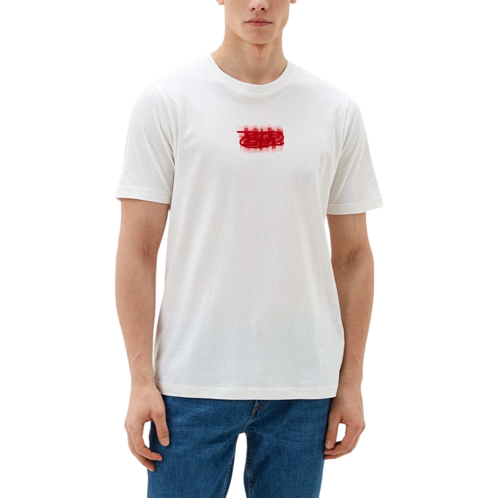 Diesel Mens T Shirts T Just Printed Logo Crew Neck Short Sleeve Summer Tee