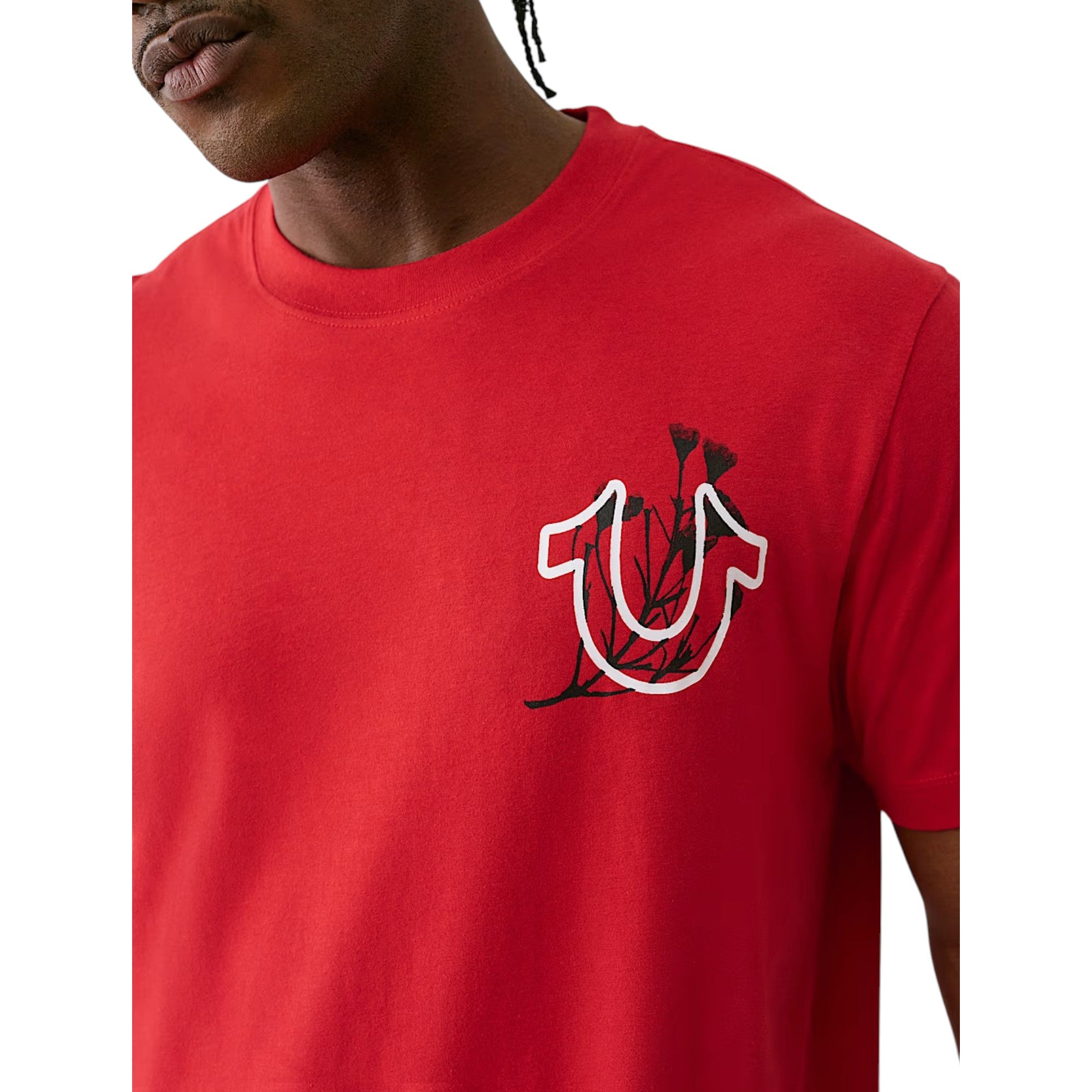 True Religion109301 Mens T Shirts Nature Graphic Crew Neck Summer Cotton Tee