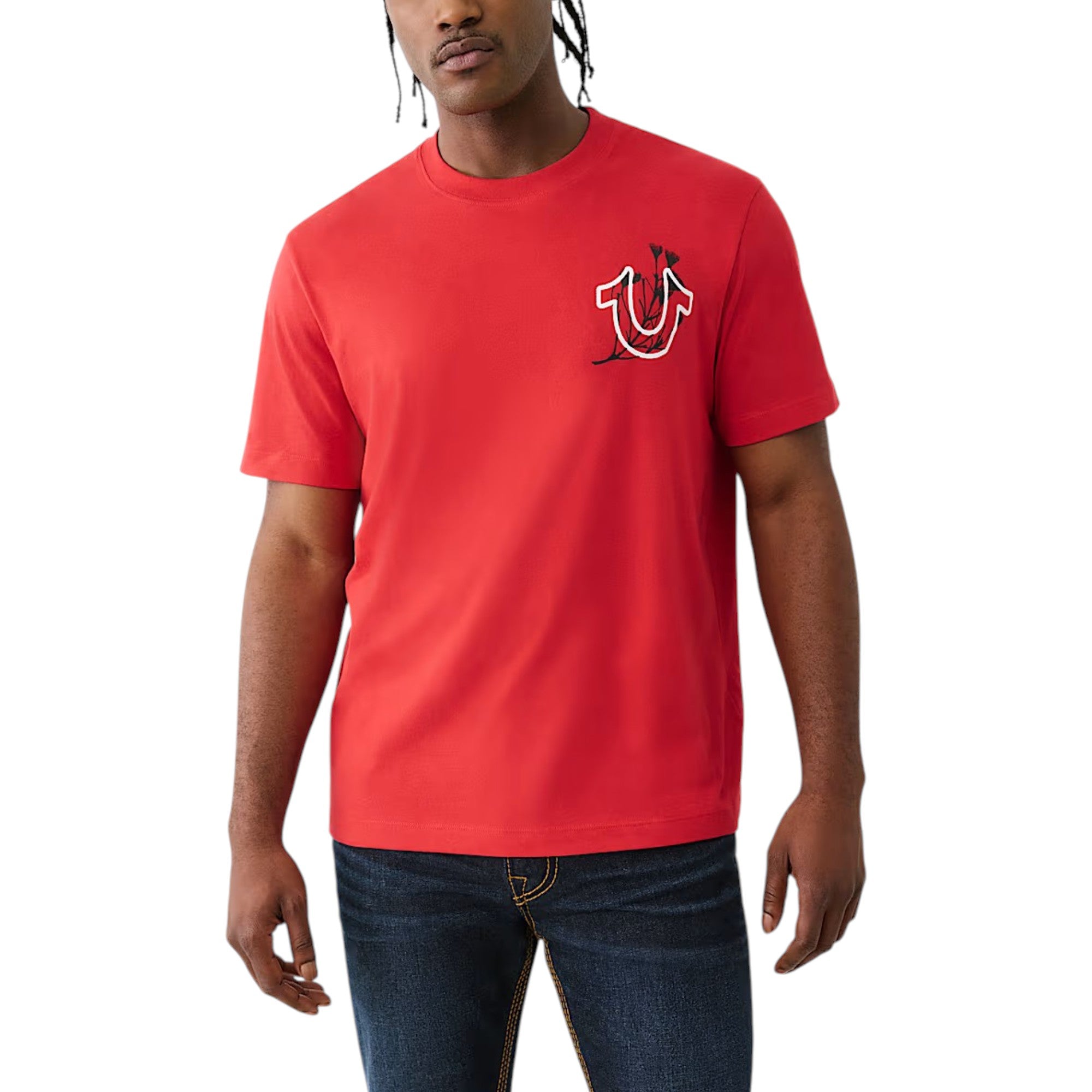 True Religion109301 Mens T Shirts Nature Graphic Crew Neck Summer Cotton Tee