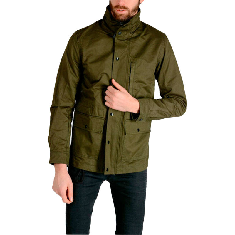 DIESEL J-WINY Mens Parka Jacket Padded Quilted Coat Winter Outwear Hooded Olive