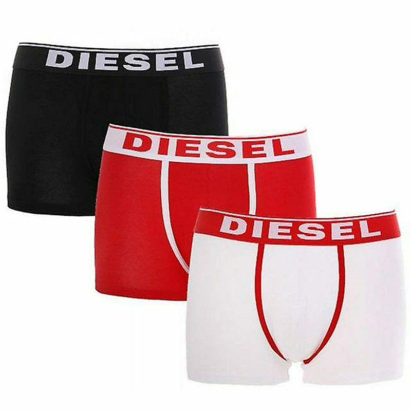 DIESEL UMBX DAMIEN Fresh & Bright Mens Boxer Trunks Underwear 3X Pack Stretch
