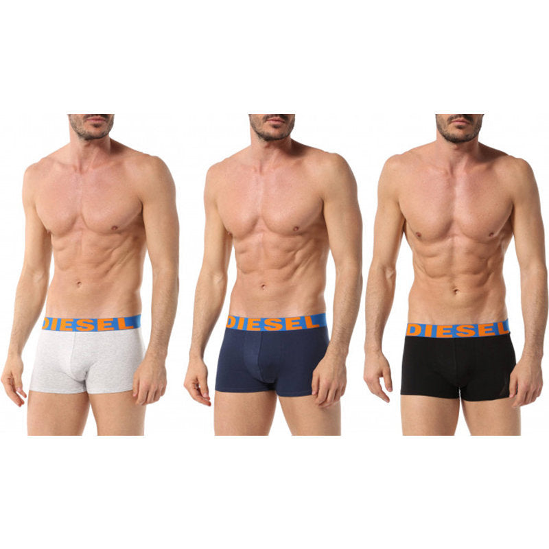 DIESEL Mens Trunks Boxer Shorts Underwear Pack of 3 High Quality Mens Trunk