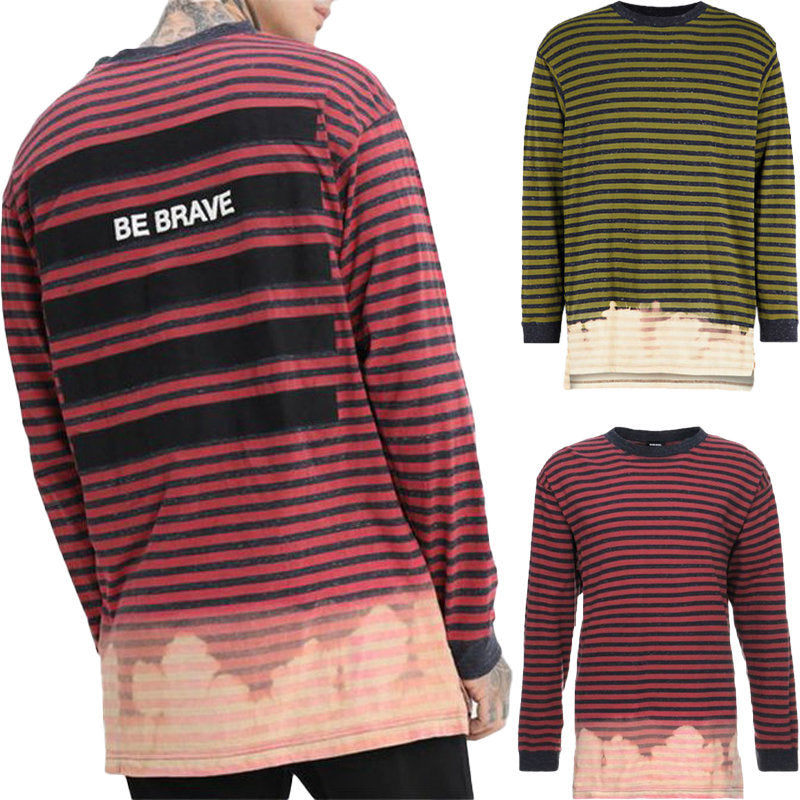 DIESEL T HALO Mens T Shirt Crew Neck Casual Cotton Long Sleeve Summer Tees