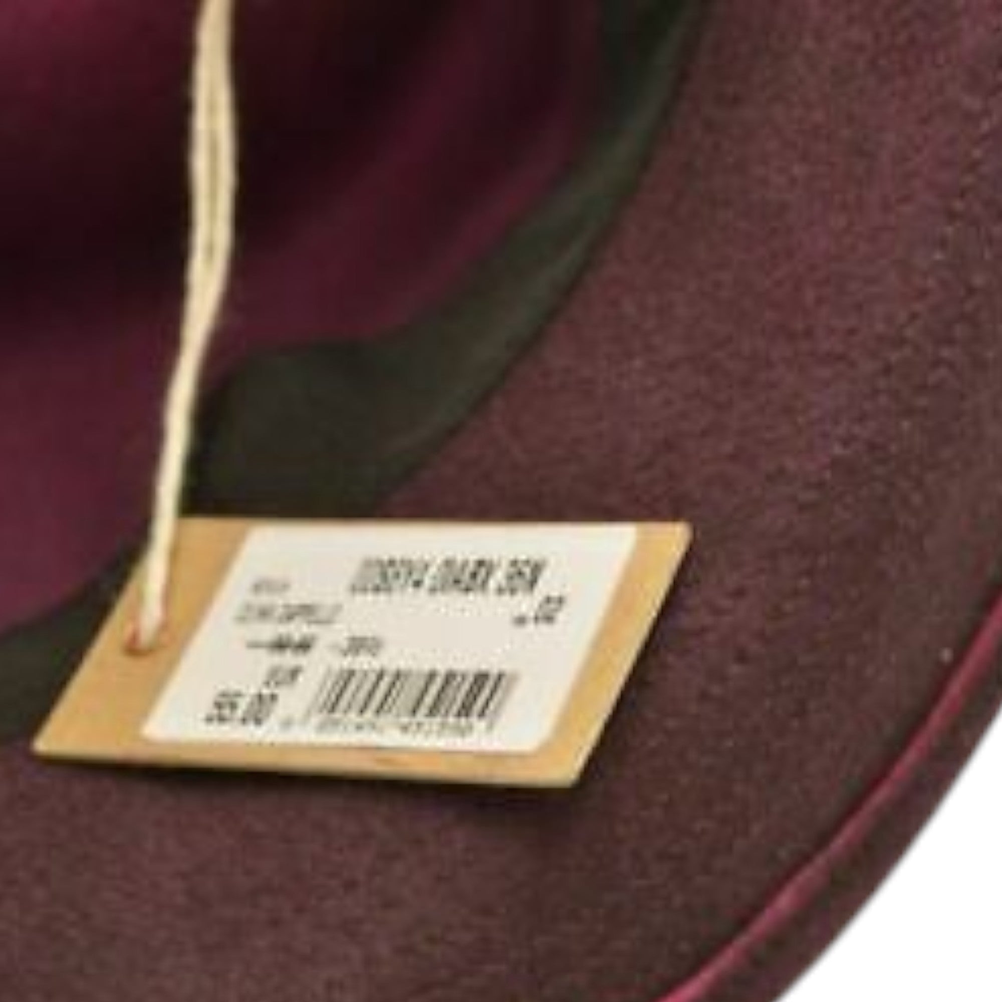 DIESEL Womens Hats CUINN CAPPELLO Stingy Brim Fedora Maroon Holiday Hat Lady