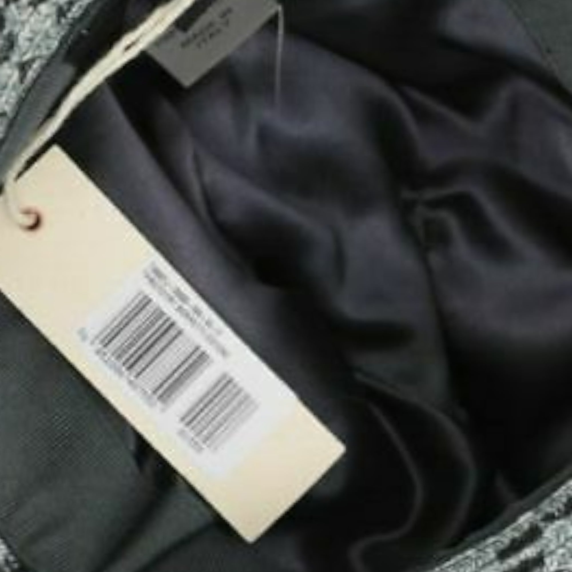 DIESEL Womens Hats Fedora Leather Application Black Gold Cloche Hat Ladies Cap