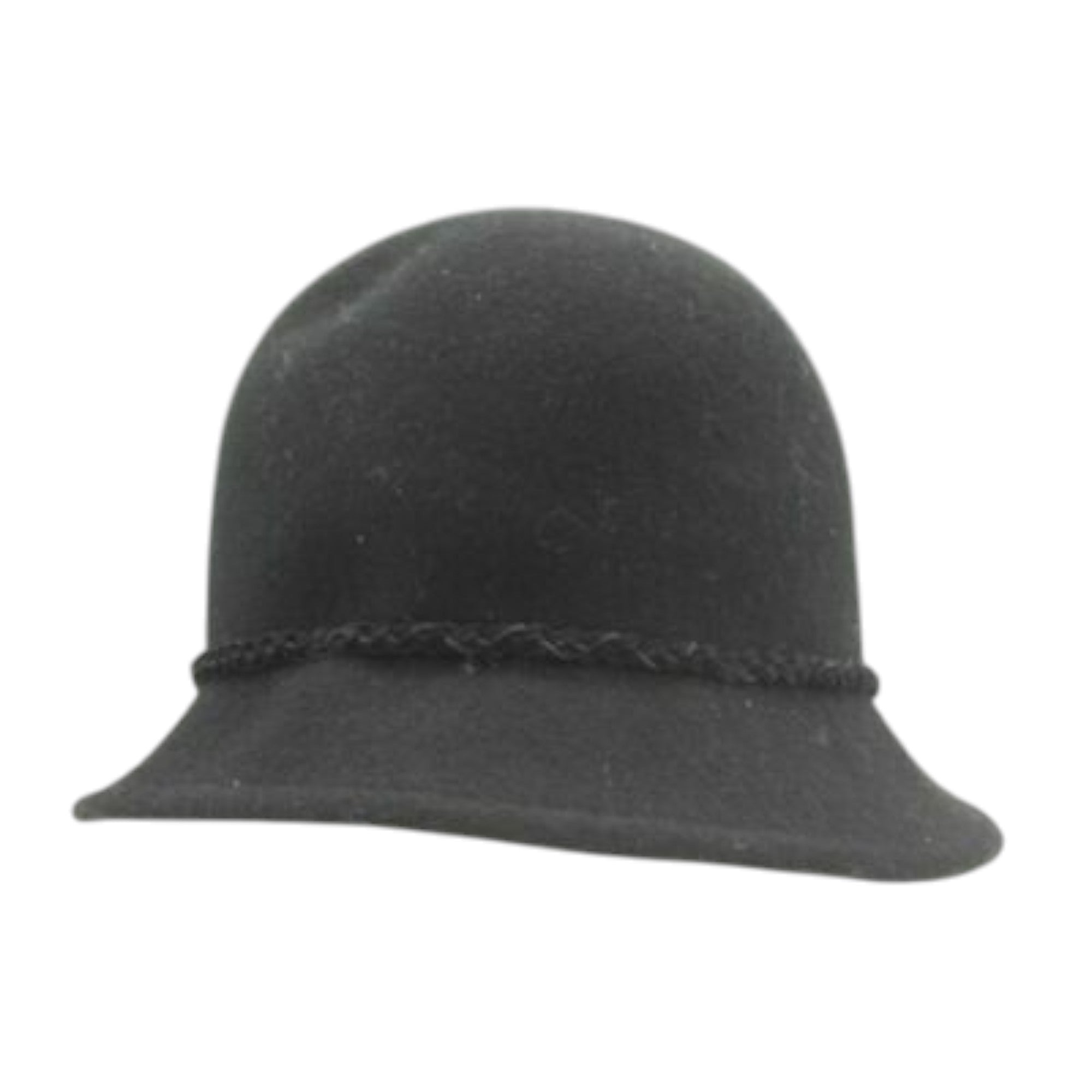 DIESEL Womens Hats CARTIN CAPPELLO Cloche Style Fedora Summer Hat Black Wool