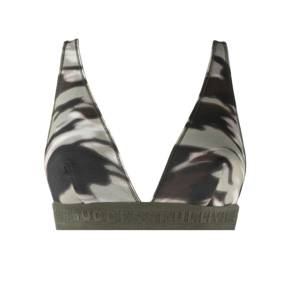 Diesel Womens Sport Bra A09584 Janys R Reggiseno Pull On Cotton Fitness Sport