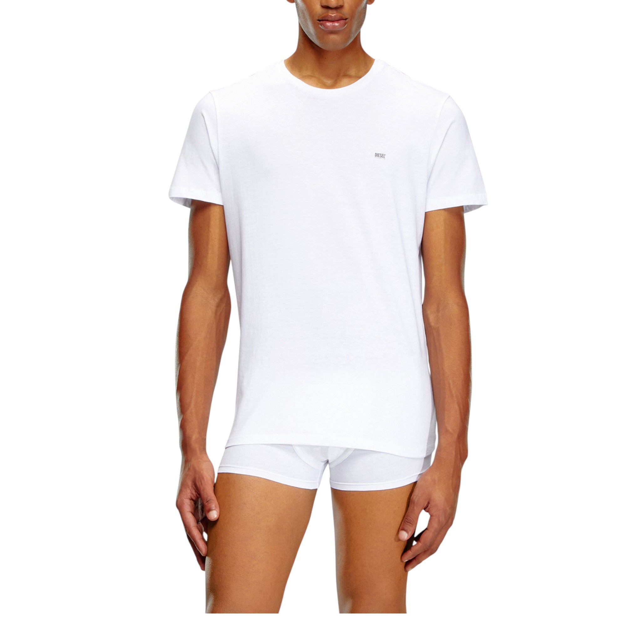 Diesel Jakethreepack Mens T Shirts Regular Fit 3x Pack Crew Cotton Gym Basic Tee