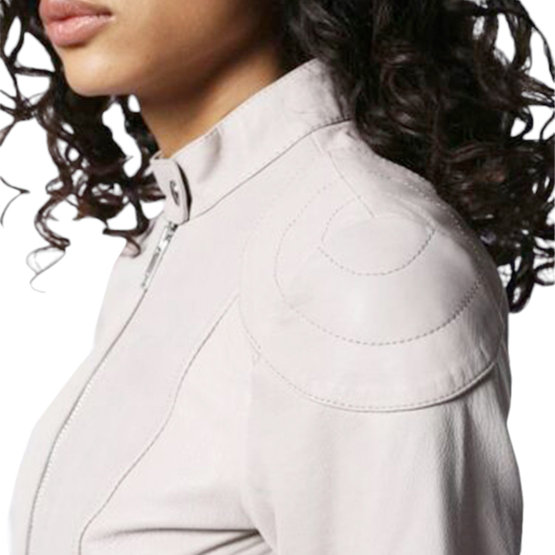 DIESEL L Ginny Womens Genuine Leather Biker Jackets Size S Slim Fit Zipper Coat