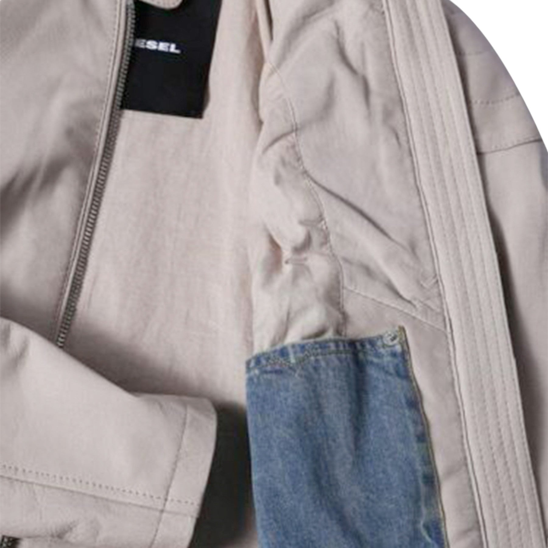 DIESEL L Ginny Womens Genuine Leather Biker Jackets Size S Slim Fit Zipper Coat