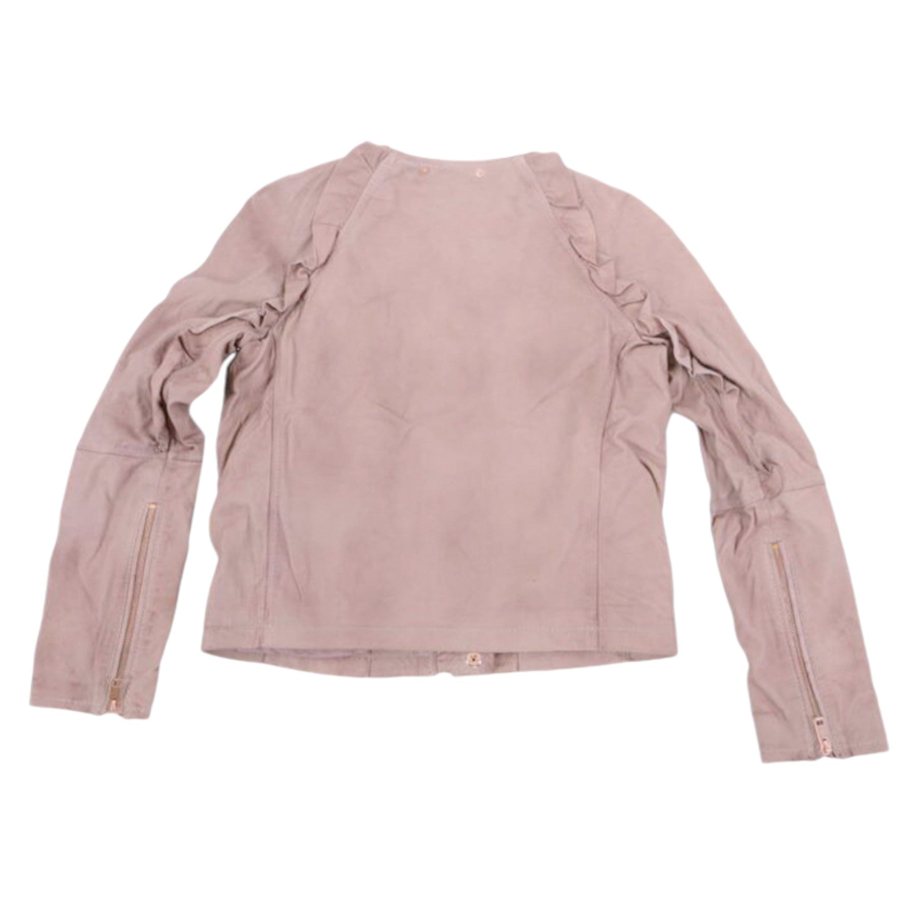 DIESEL L HEZE Womens Biker Jacket Genuine Leather Zipper Slim Fit Winter Coat