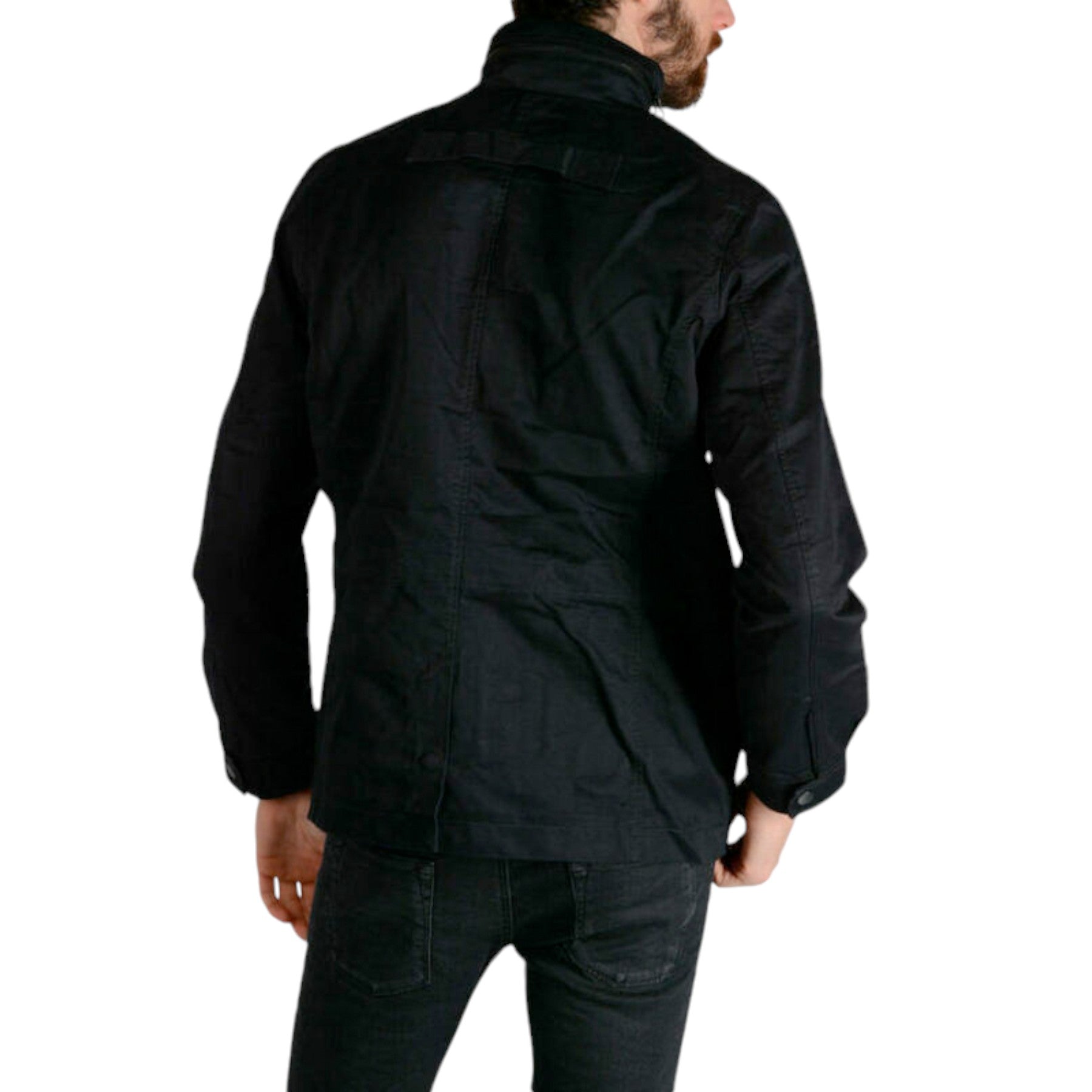 DIESEL J WINY Mens Parka Jacket Padded Quilted Navy Coat Casual Winter Outwear