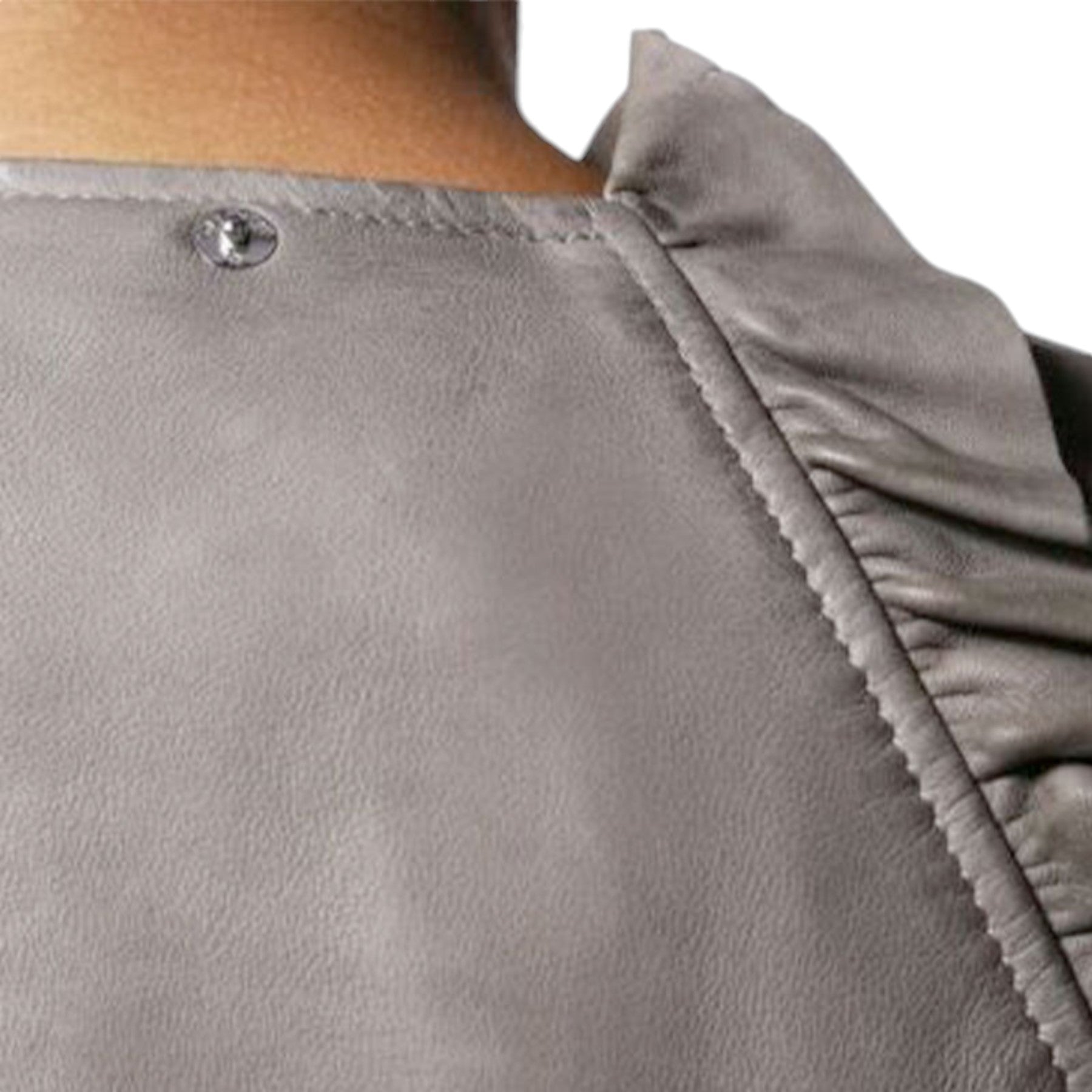 DIESEL L-Heze Womens Biker Jacket Genuine Leather Slim Fit Winter Outwear Coat