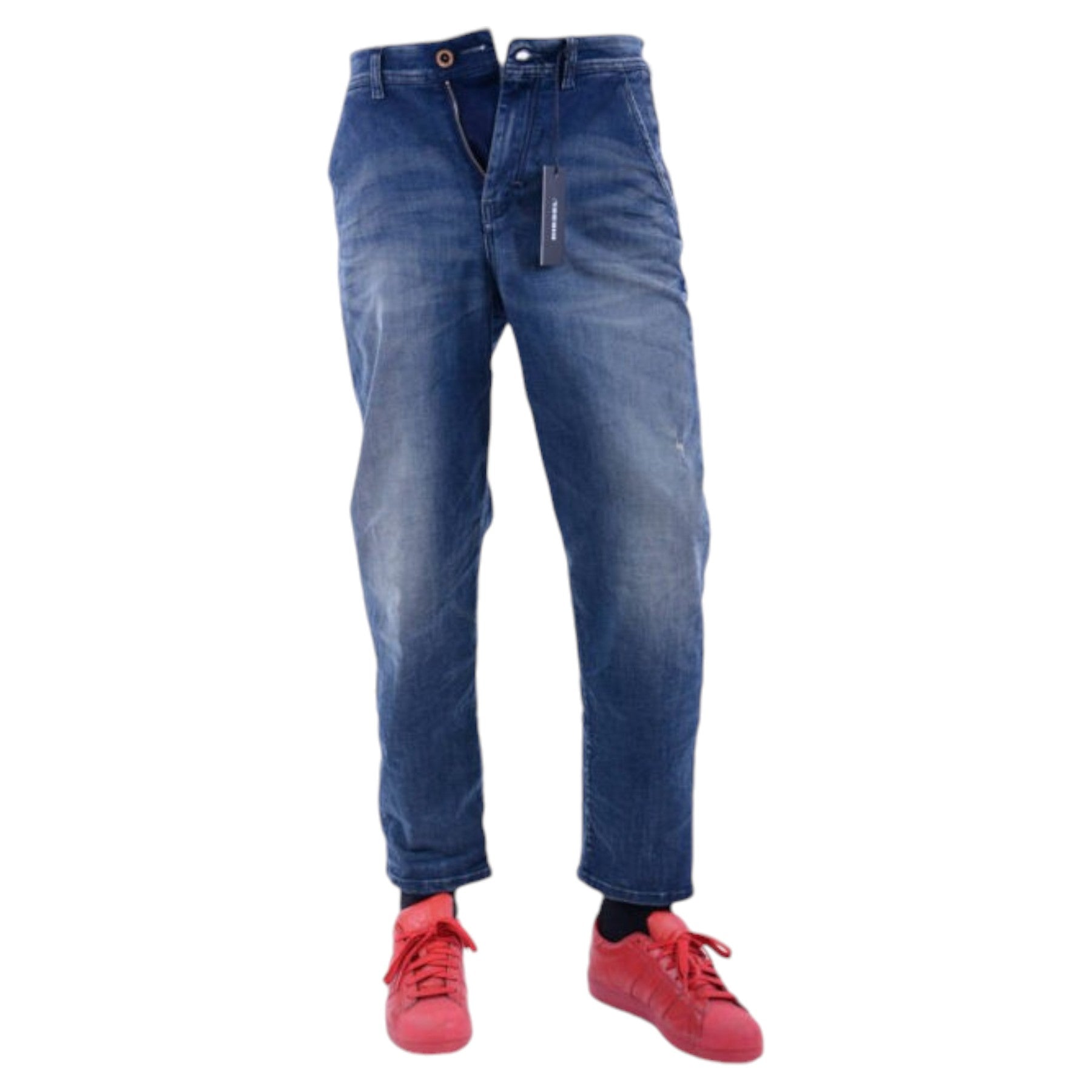 DIESEL CARROT CHINO 0856Q Mens Chino Trousers Slim Fit Carrot Casual Denim Pants