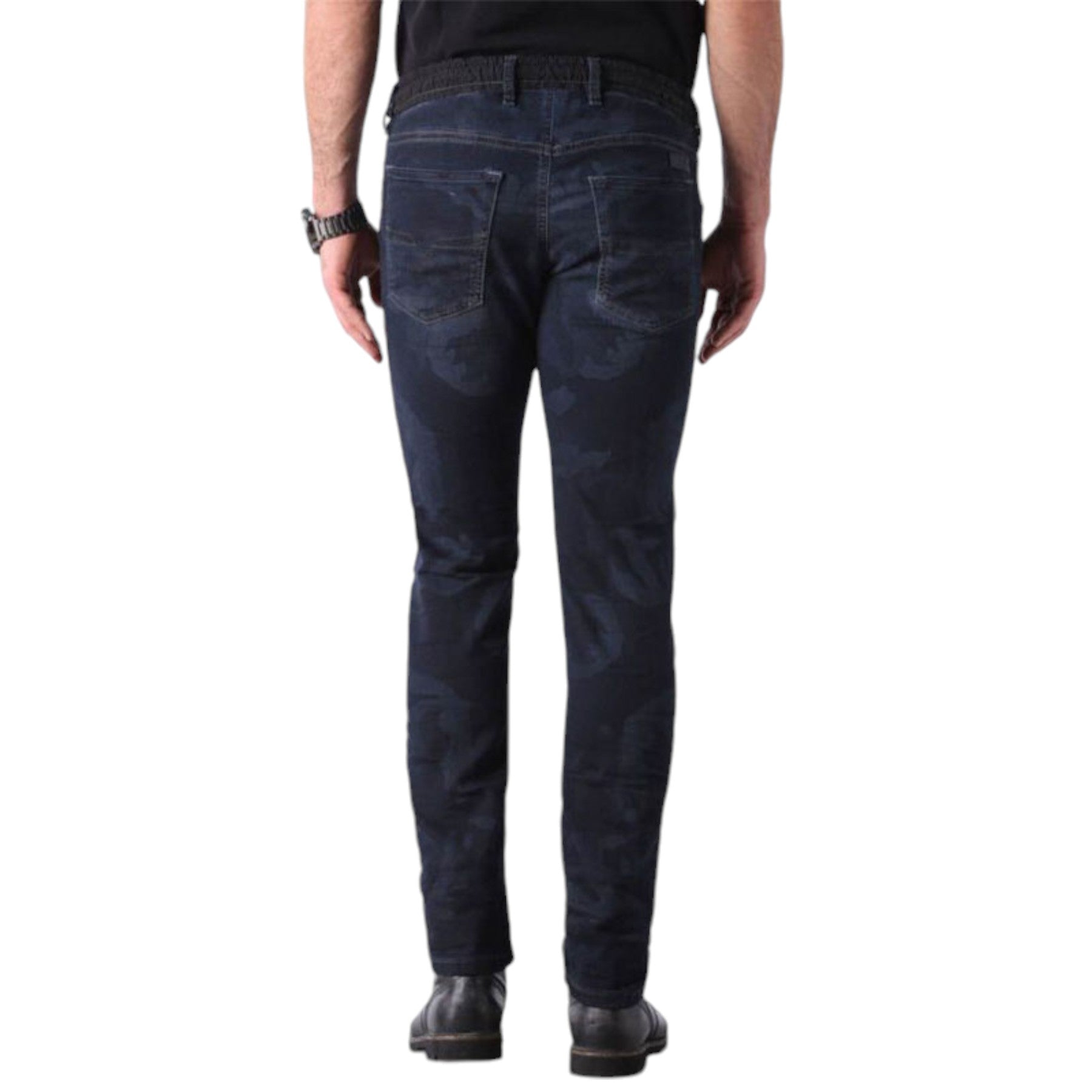 DIESEL WAYKEE NE 0673S Mens Denim Sweat Jogg Jeans Slim Fit Skinny Trouser Italy D Outlet