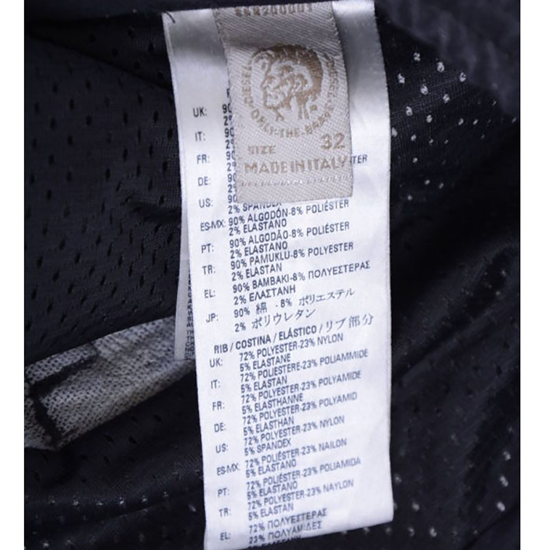 DIESEL BAKARI NE 0678E Mens Denim Jogg Jeans Slim Fit Zip Tapered Italy Black