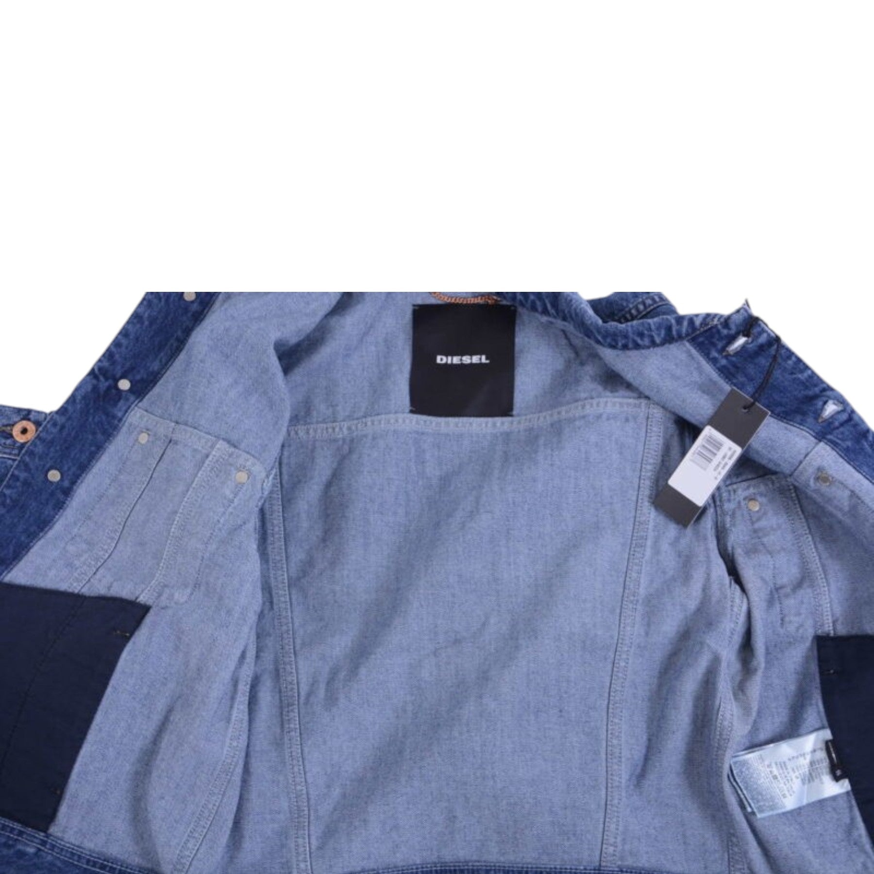 DIESEL DE-JOSEF 084IV Womens Denim Jacket Winter Outwear Button Long Sleeve