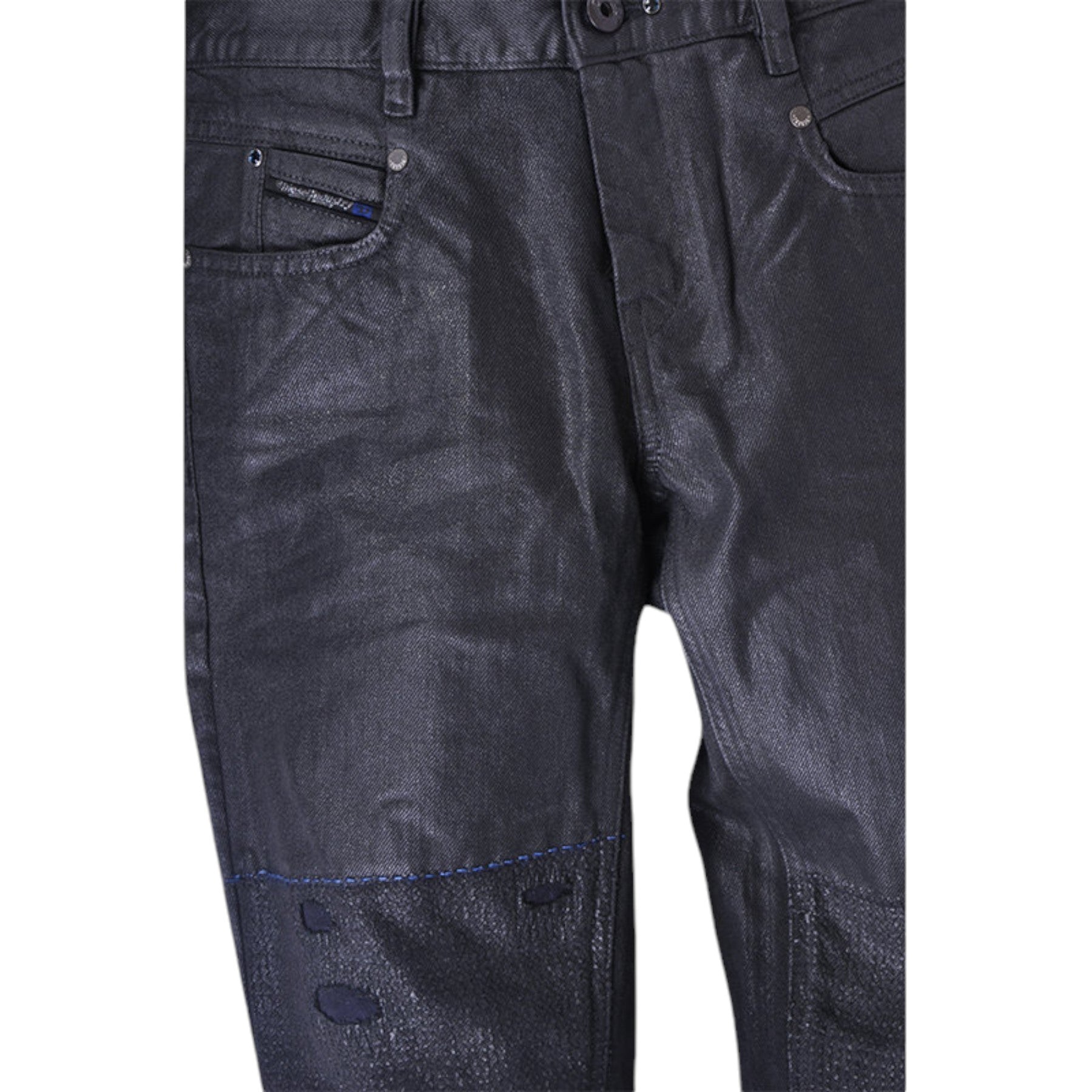 DIESEL BELTHY 0856E Womens Jeans Denim Regular Slim Black Pants Limited Edition