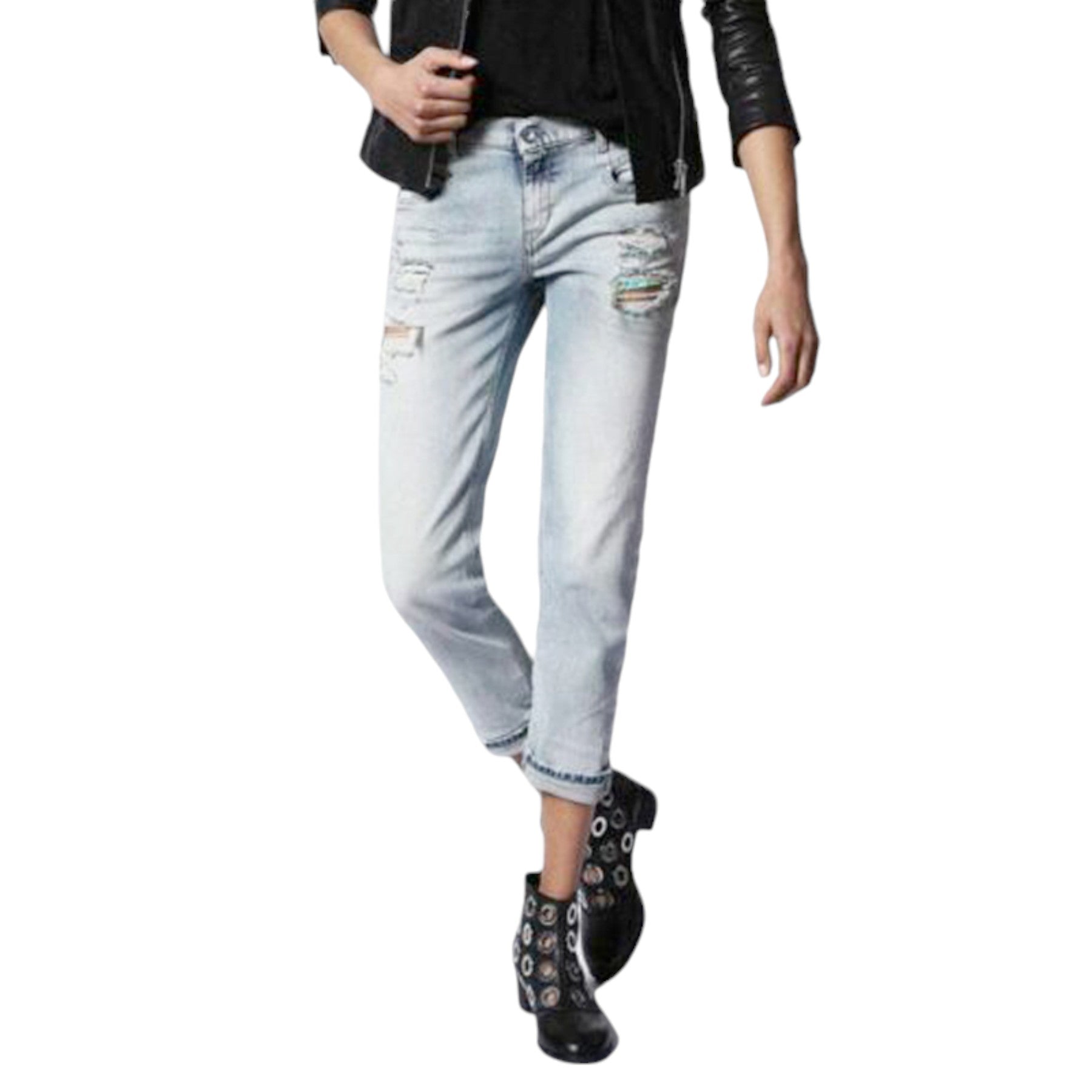 DIESEL BELTHY 084DM Womens Denim Jeans Lyocell D.N.A Stretch Regular Slim