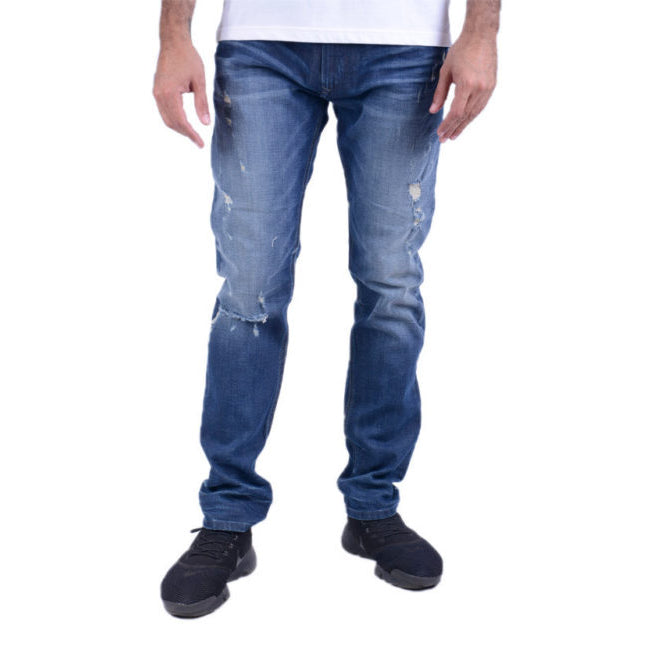 DIESEL THAVAR XP R480R Mens Jeans Stretch Distress Pants Slim Fit Denim Trousers
