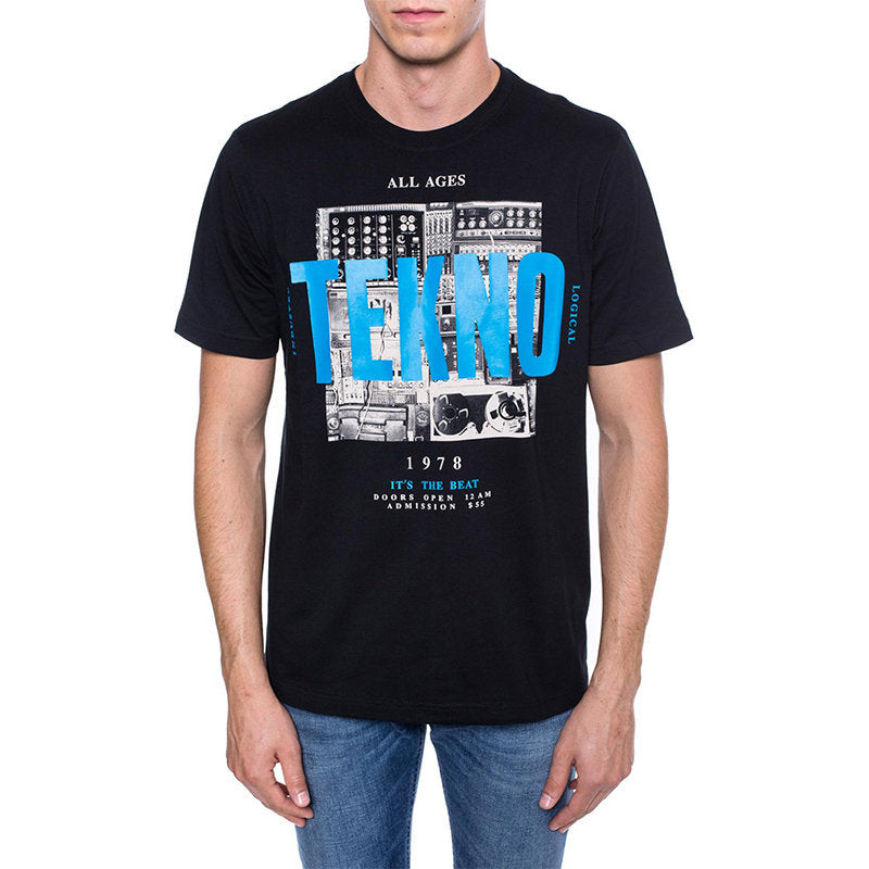 DIESEL T JUST WA Mens T Shirt Short Sleeve Crew Neck Casual Cotton Tee Top Print