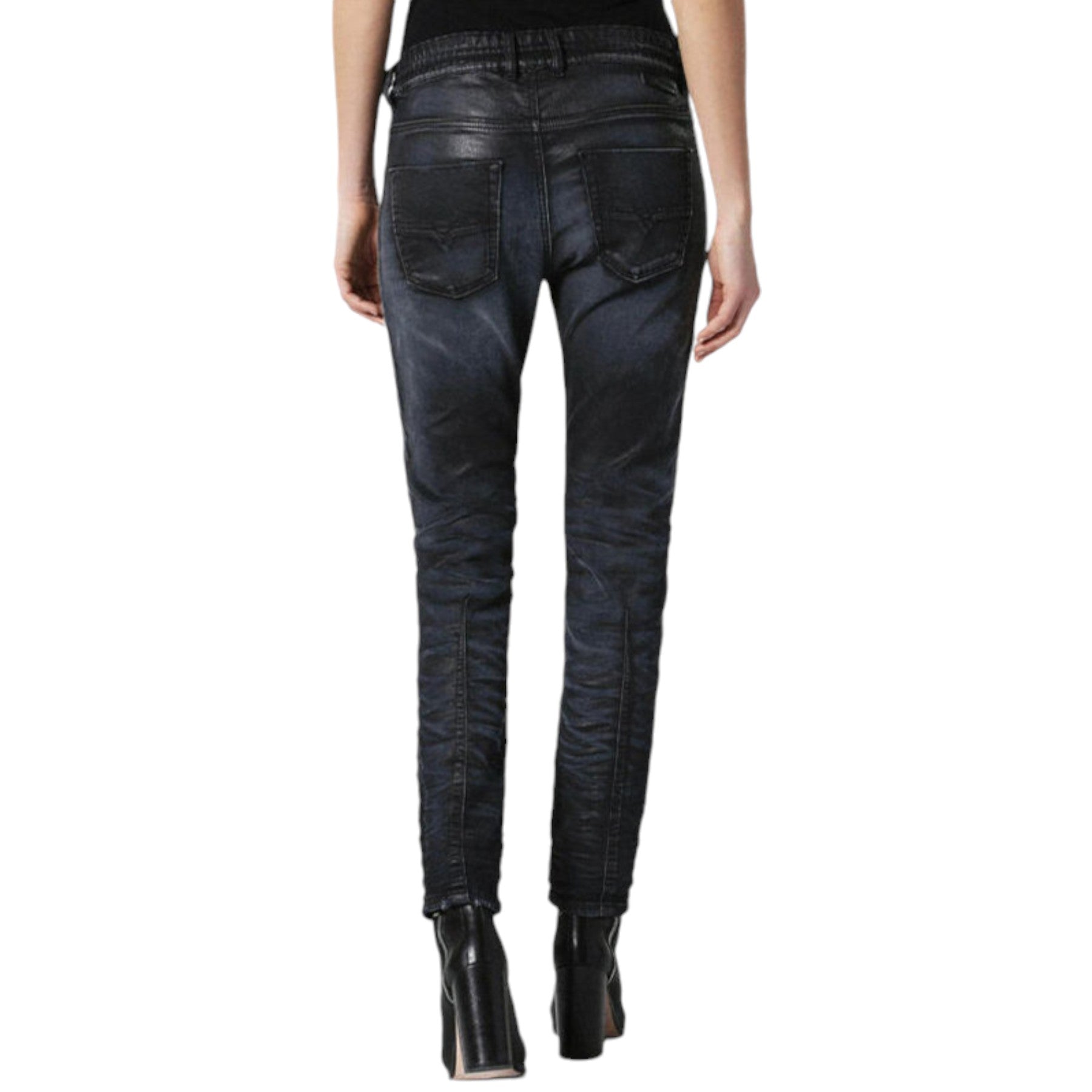 DIESEL KRAILEY NE SB 0683I Womens Denim Jeans Slim Fit Skinny Sweat Jogg Pants