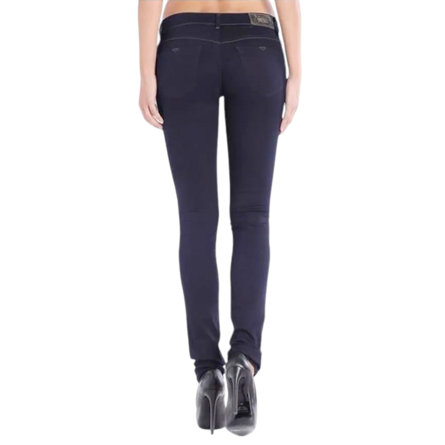 DIESEL LIVIER 0881B Womens Denim Jeans Sweat Jegging Stretch Slim Fit Skinny