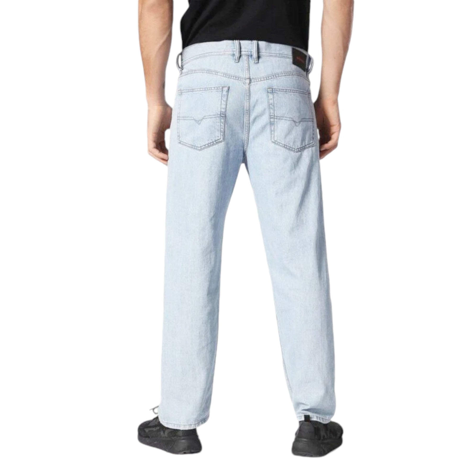 DIESEL DAGH 084PK Mens Denim Jeans Distressed Regular Fit Straight Denim Blue