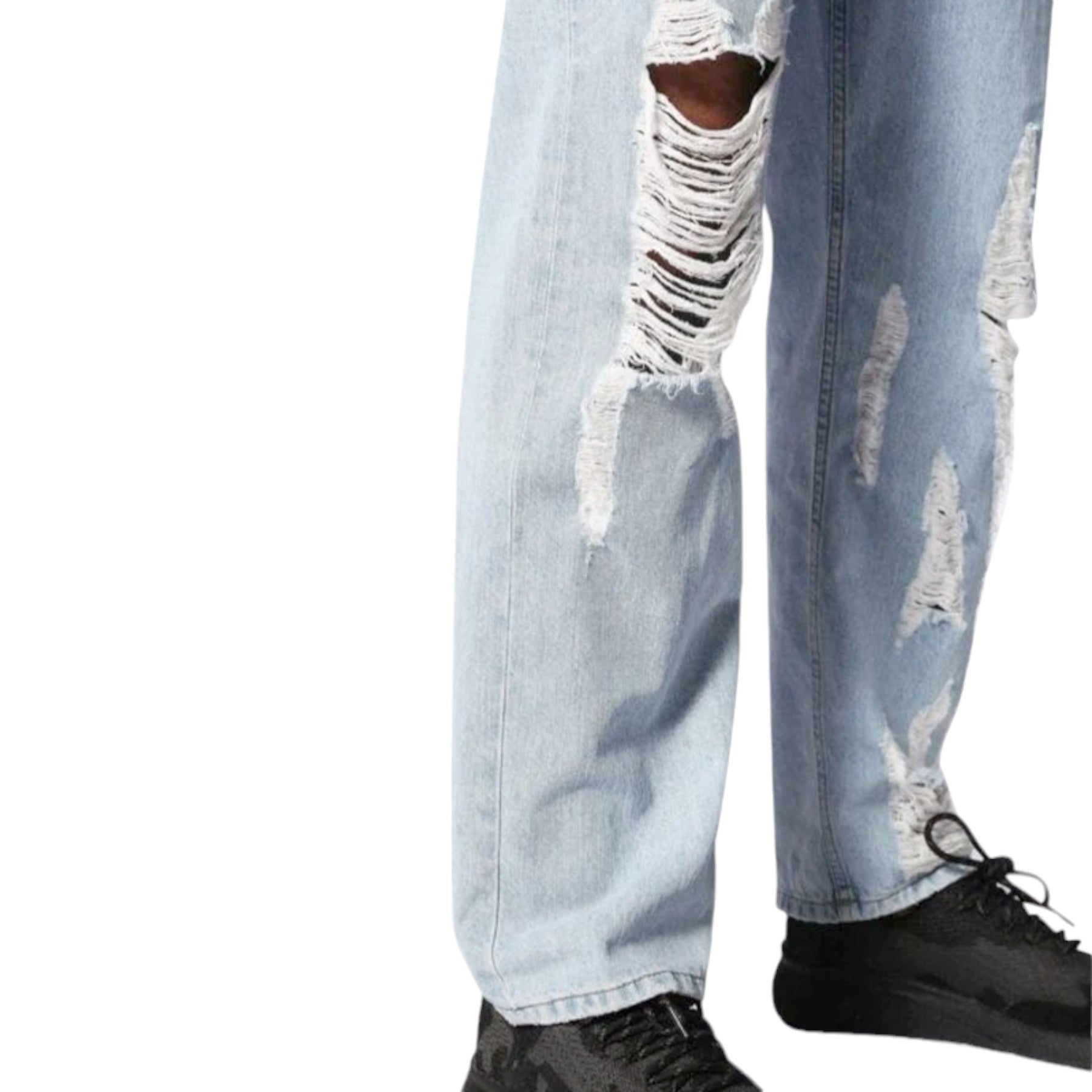 DIESEL DAGH 084PK Mens Denim Jeans Distressed Regular Fit Straight Denim Blue