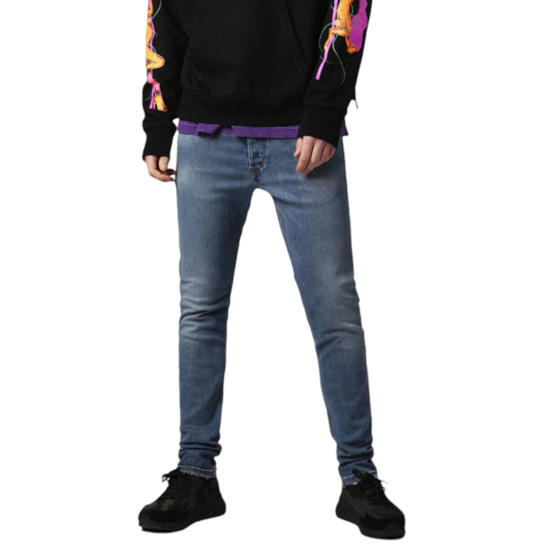 DIESEL TEPPHAR 084SV Mens Jeans Stretch Lyocell Trousers Slim Casual Denim Pants