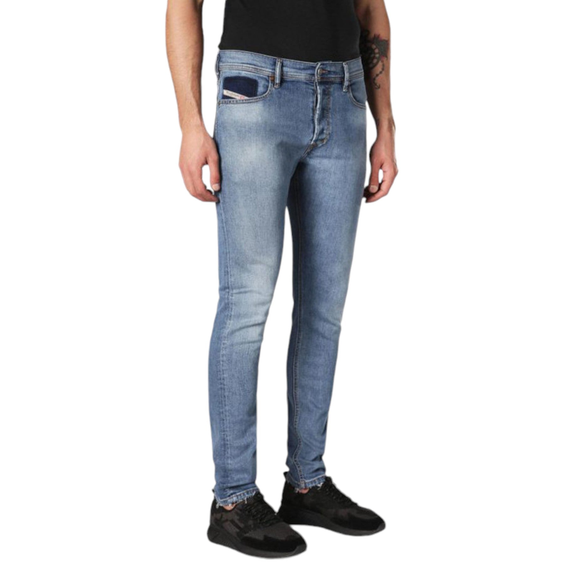 DIESEL TEPPHAR 084SV Mens Jeans Stretch Lyocell Trousers Slim Casual Denim Pants