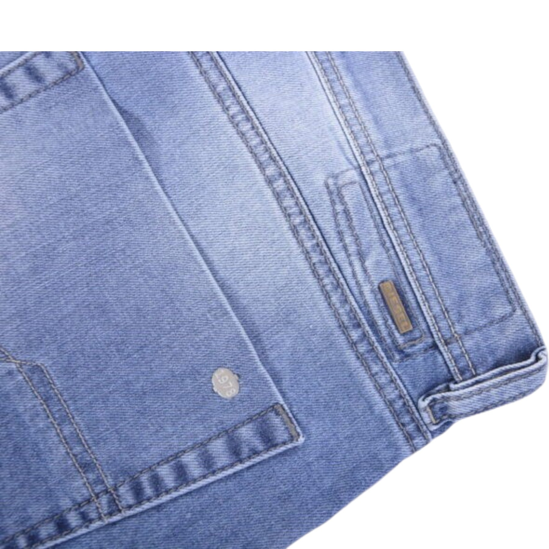 DIESEL TEPPHAR 0842H Mens Denim Jeans Stretch Slim Fit Carrot Denim Blue Pants