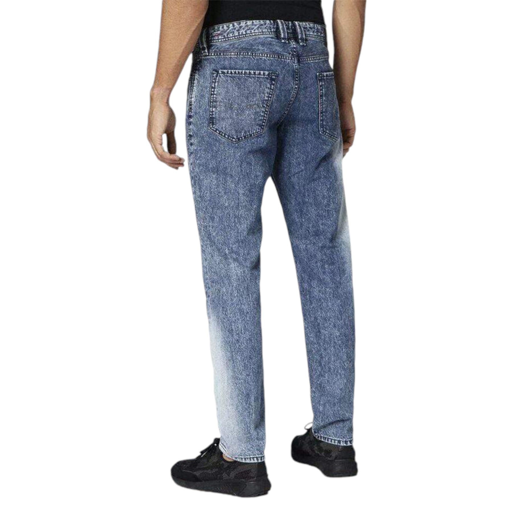 DIESEL LARKEE BEEX SP 084MH Mens Denim Jeans Stretch Regular Fit Tapered Leg