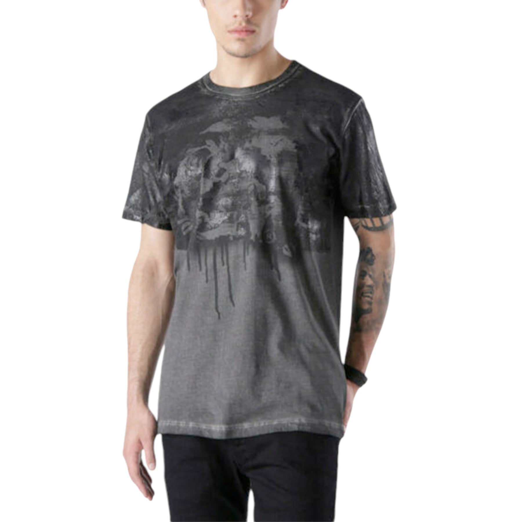DIESEL T RODOL Mens T Shirt Short Sleeve Crew Neck Graphic Print Casual Wear