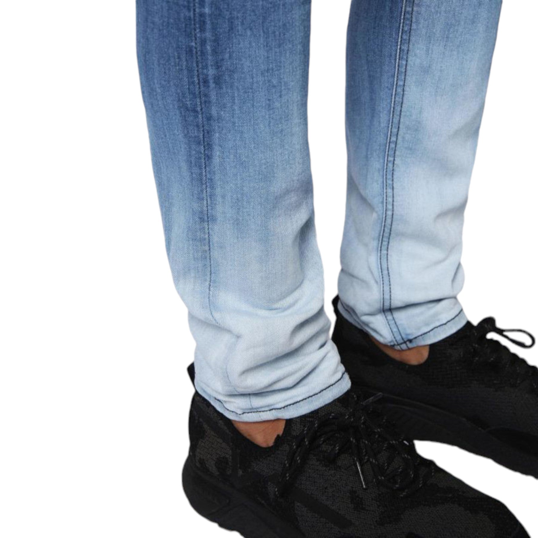 DIESEL TEPPHAR 084MM Mens Denim Jeans Slim Fit Carrot Cotton Trousers Pant Italy