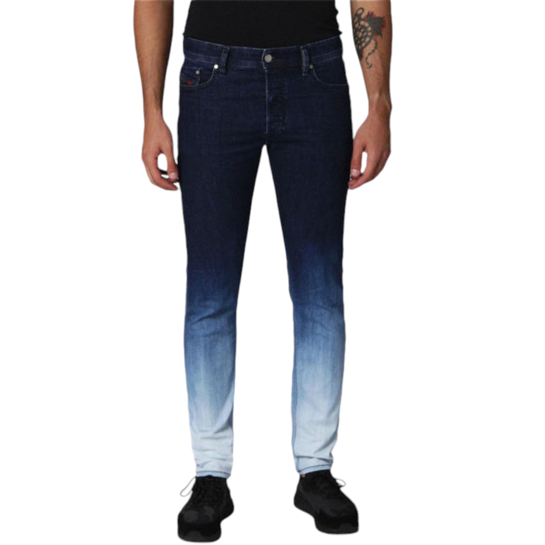 DIESEL TEPPHAR 084MM Mens Denim Jeans Slim Fit Carrot Cotton Trousers Pant Italy