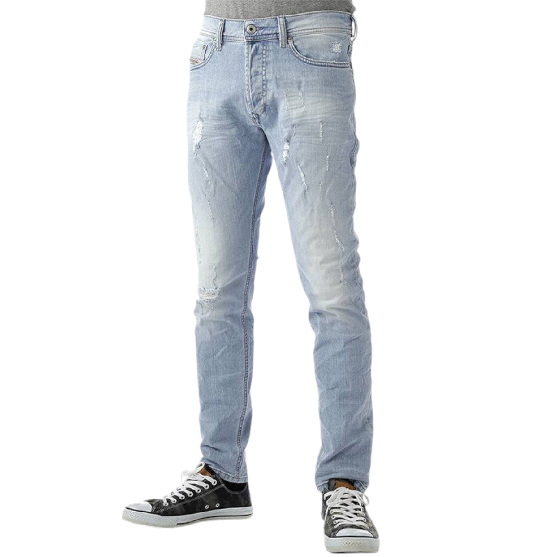 DIESEL TEPPHAR 0849E Mens Denim Jeans Stretch Slim Fit Carrot Casual Trouser