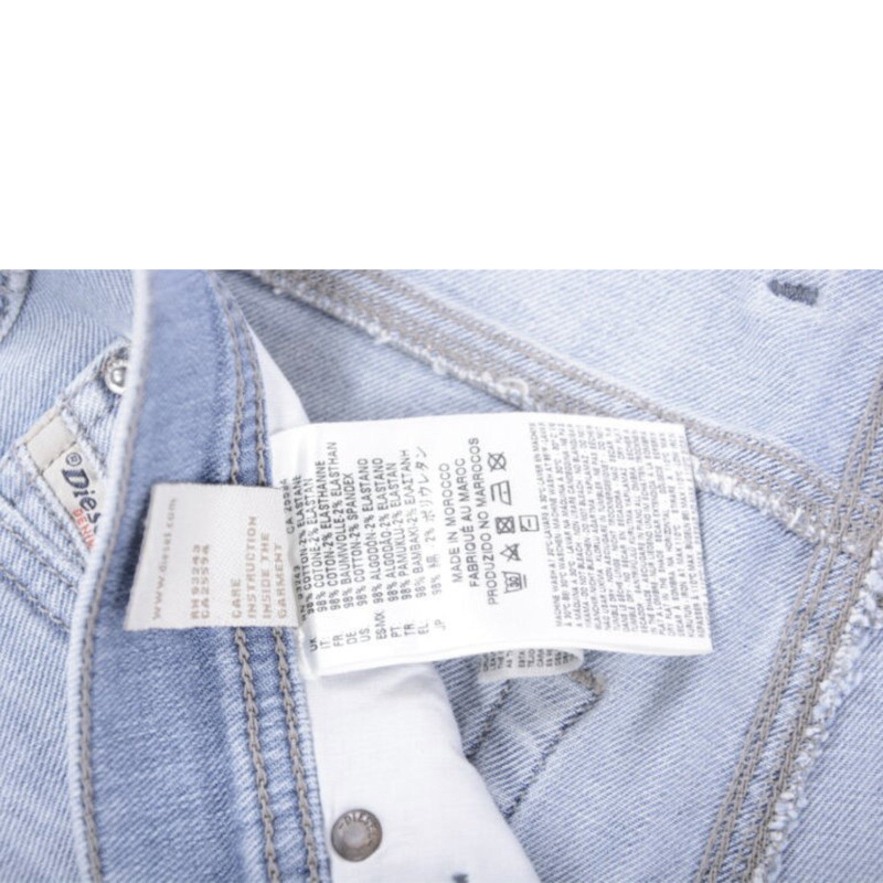 DIESEL TEPPHAR 0849E Mens Denim Jeans Stretch Slim Fit Carrot Casual Trouser