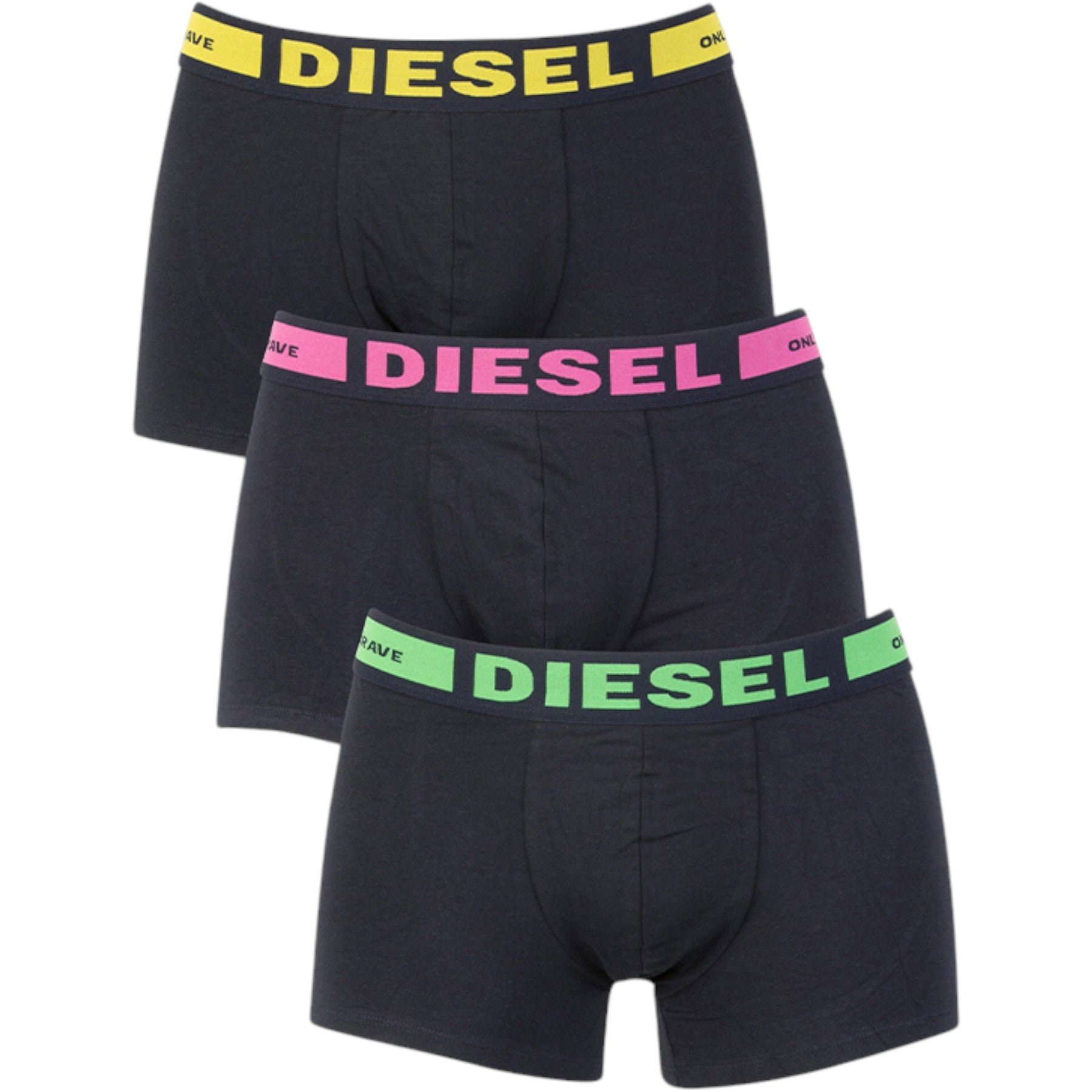 DIESEL SEASONAL EDITION Mens Boxer Cotton 3 Pack Underwear Trunks GiftBox